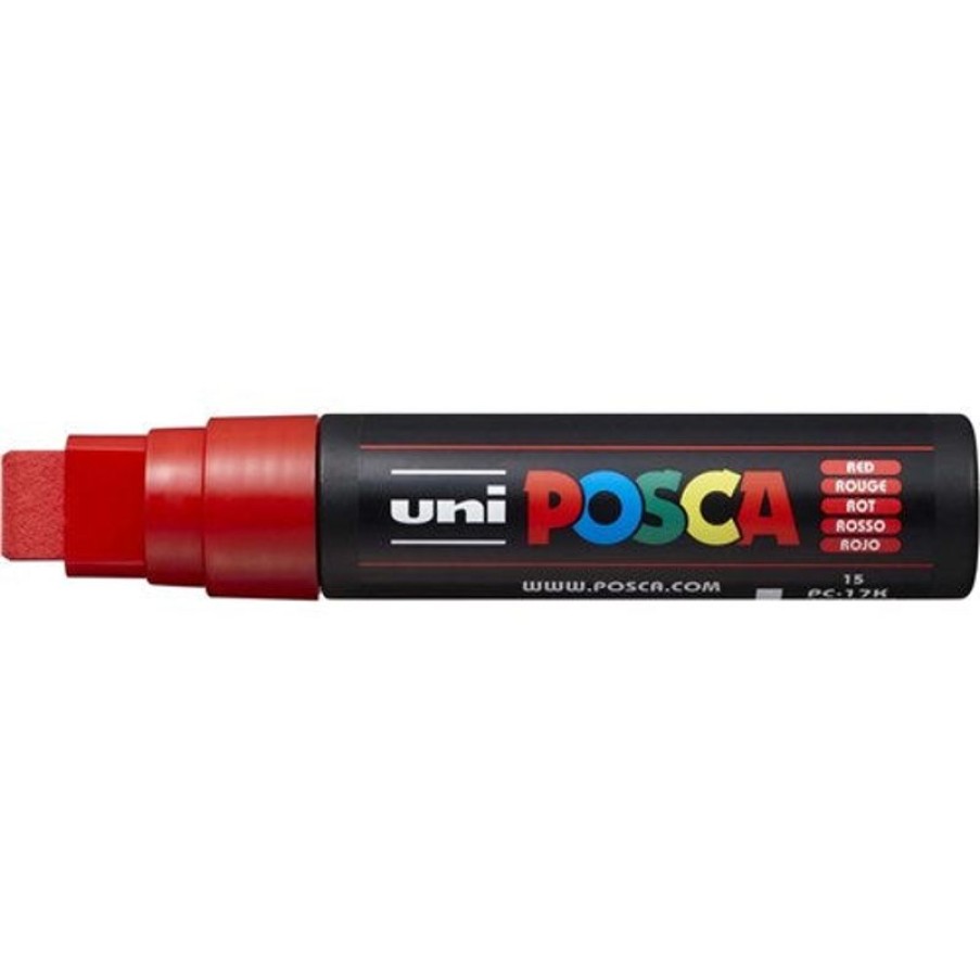 Markers & Highlighters | POSCA Uni Posca Paint Marker Pc-17K Extra Broad 15Mm Tip Red