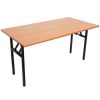 Office Furniture | RapidLine Rapidline Steel Frame Folding Table 1500W X 750D X 730Mmh Beech Top Black Frame