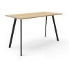 Office Furniture | RapidLine Rapidline Eternity High Bar Table 1500W X 750D X 1050Mmh Oak Top Black Frame