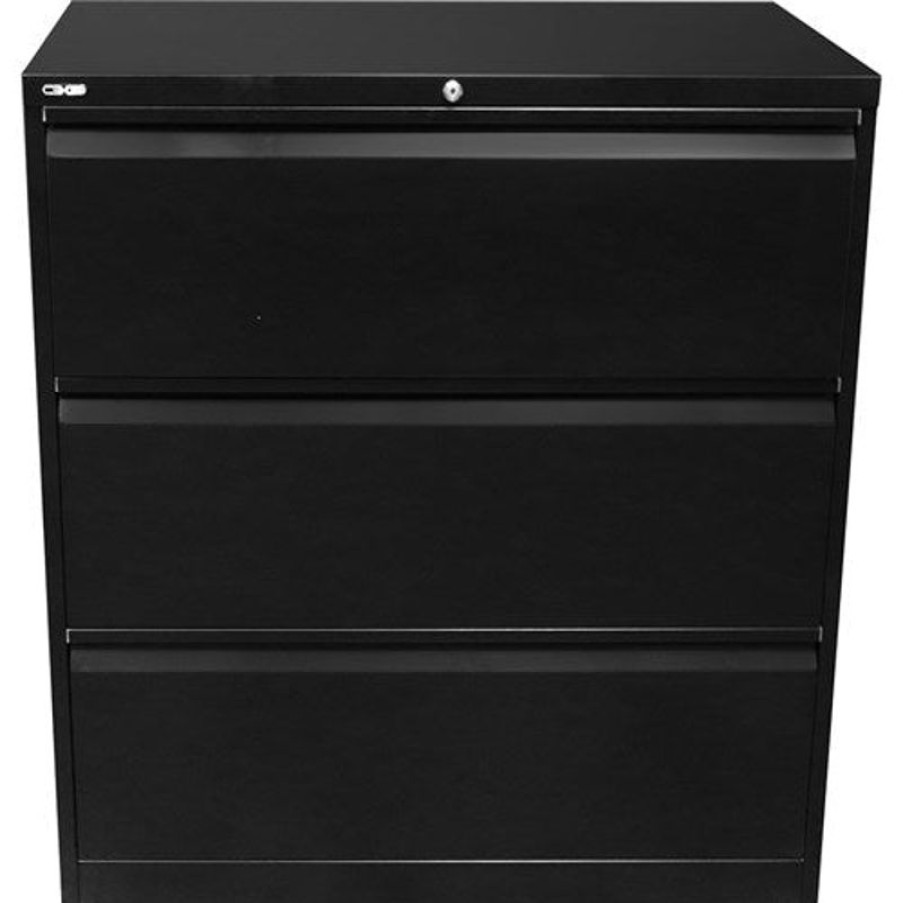 Storage | RapidLine Rapidline Go Lateral Filing Cabinet 3 Drawer 900W X 473D X 1016Mmh Black