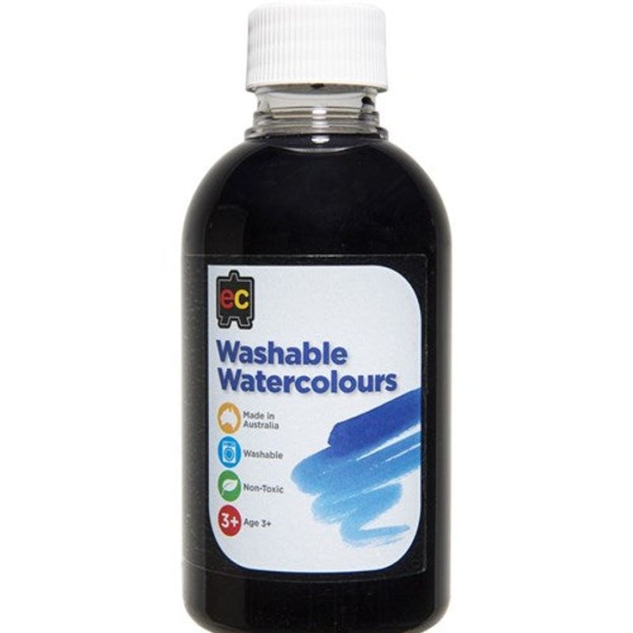 School Supplies/Art & Craft | EC Ec Washable Watercolour Paints 250Ml Black