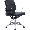 Chairs & Accessories | RapidLine Rapidline Pu900M Executive Chair Chrome Base And Arms Medium Back Black Padded Pu