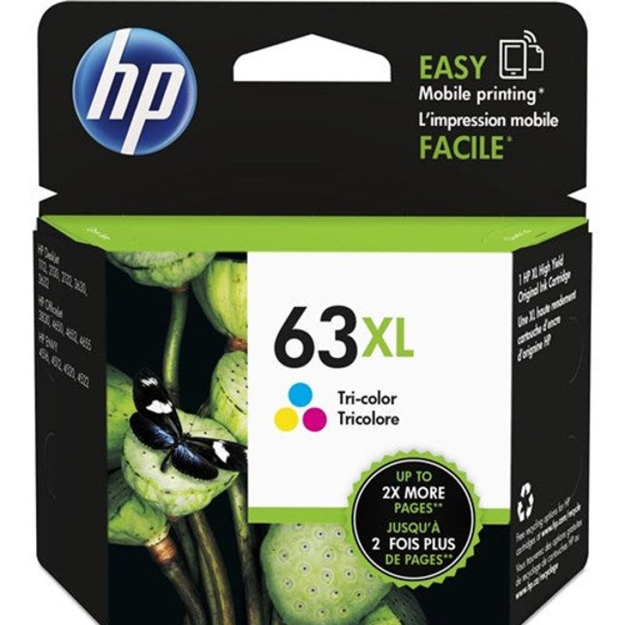 Inkjets | HP Hp 63Xl Ink Cartridge High Yield Tri Colour F6U63Aa