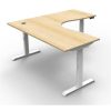 Office Furniture | RapidLine Rapidline Boost+ Corner Workstation 1800/1500W X 750D X 1270Mmh Oak / White