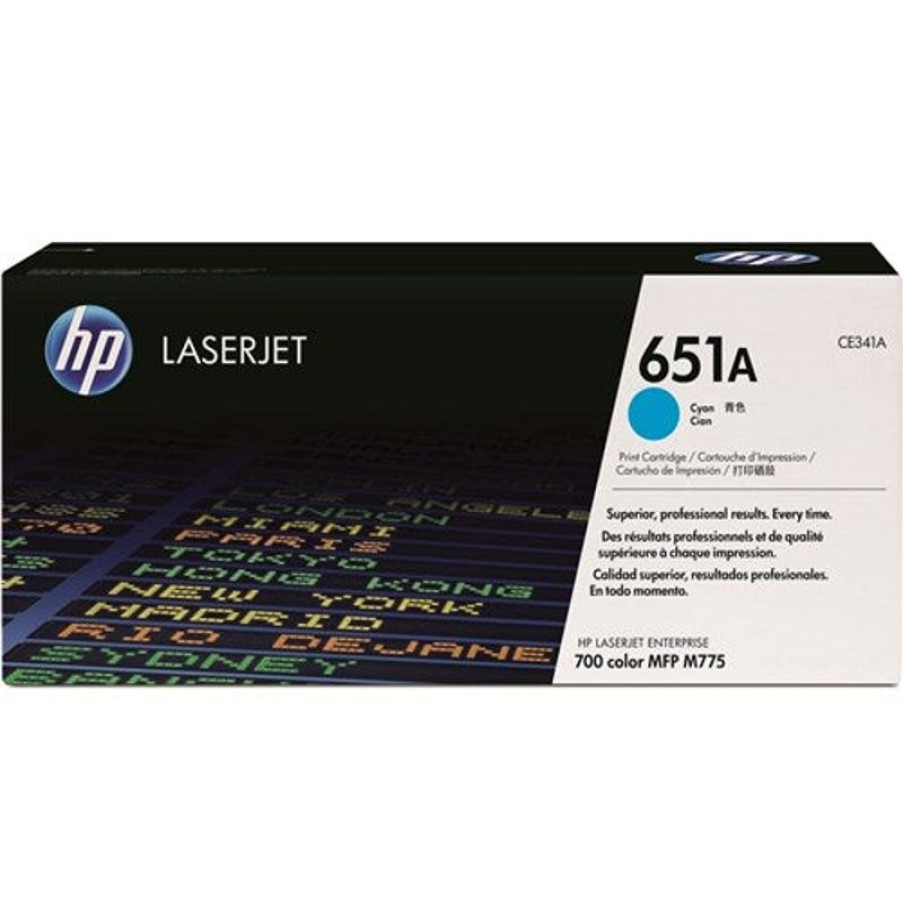 Toner | HP Hp 651A Laserjet Toner Cartridge Cyan Ce341A