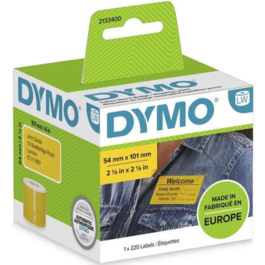 Labelling Machines & Accessories | Dymo Dymo Labelwriter Shipping Labels 54Mm X 101Mm 220 Labels Yellow