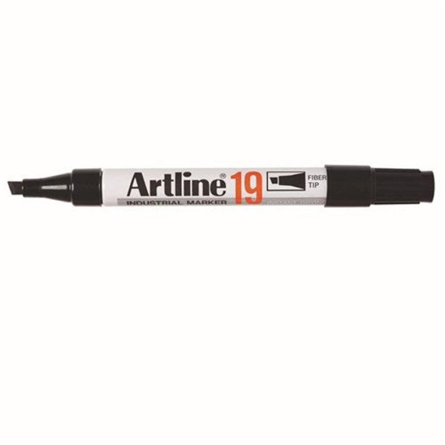 Telephones & Accessories | Artline Artline 19 Permanent Industrial Marker Chisel 5Mm Black Box12