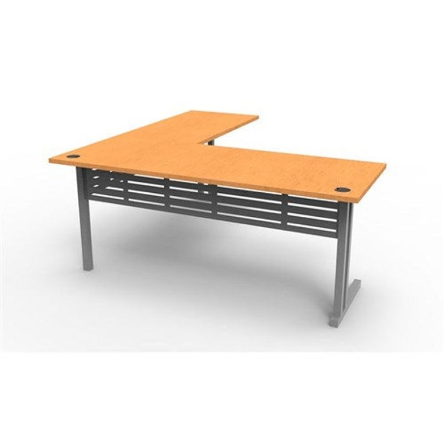 Office Furniture | RapidLine Rapidline C Leg Corner Workstation With Return 1800/1800Wx700/600Dx730Mmh Bch