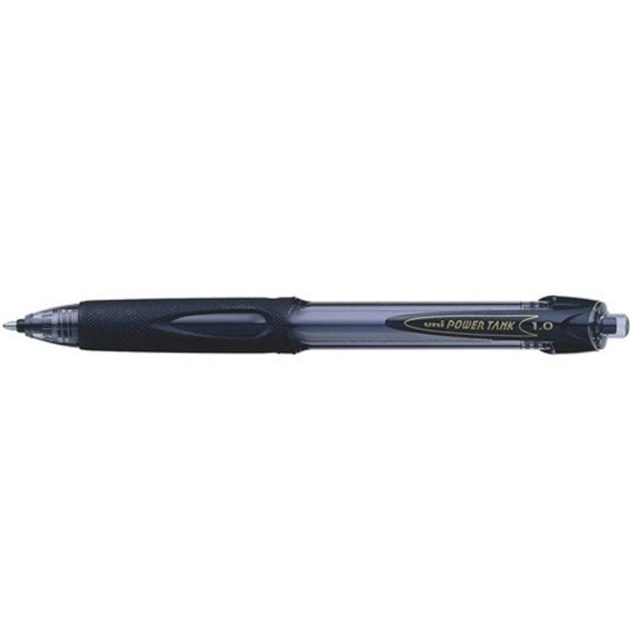 Pens | Uni-Ball Uni Sn220 Power Tank Ballpoint Pen Retractable Medium 1Mm Black Box12