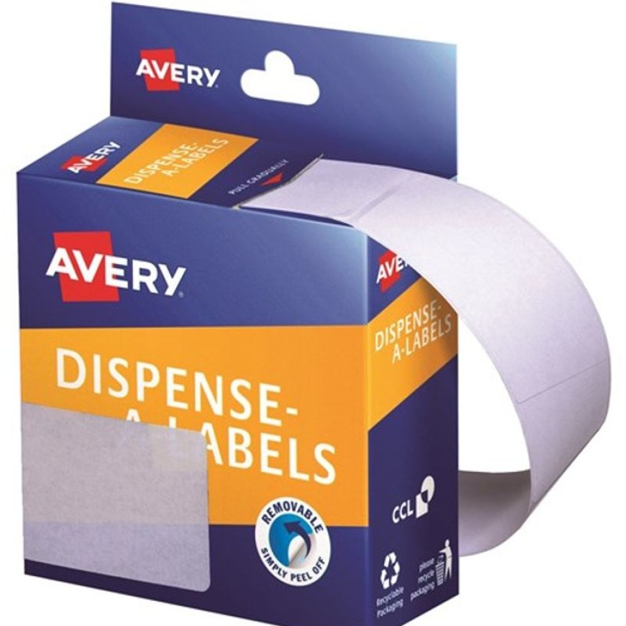 Telephones & Accessories | Avery Avery Removable Dispenser Labels 44X63Mm Rectangle White Pack Of 150