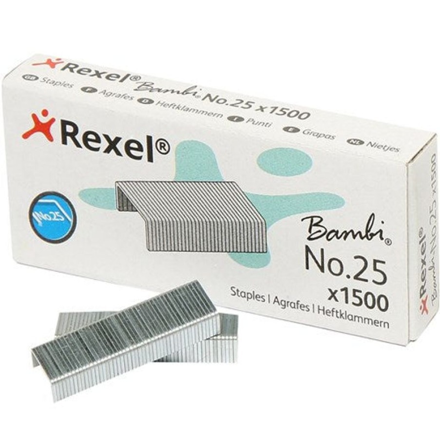 Staplers | Rexel Rexel No.25 Staples 25/4 Box Of 1500