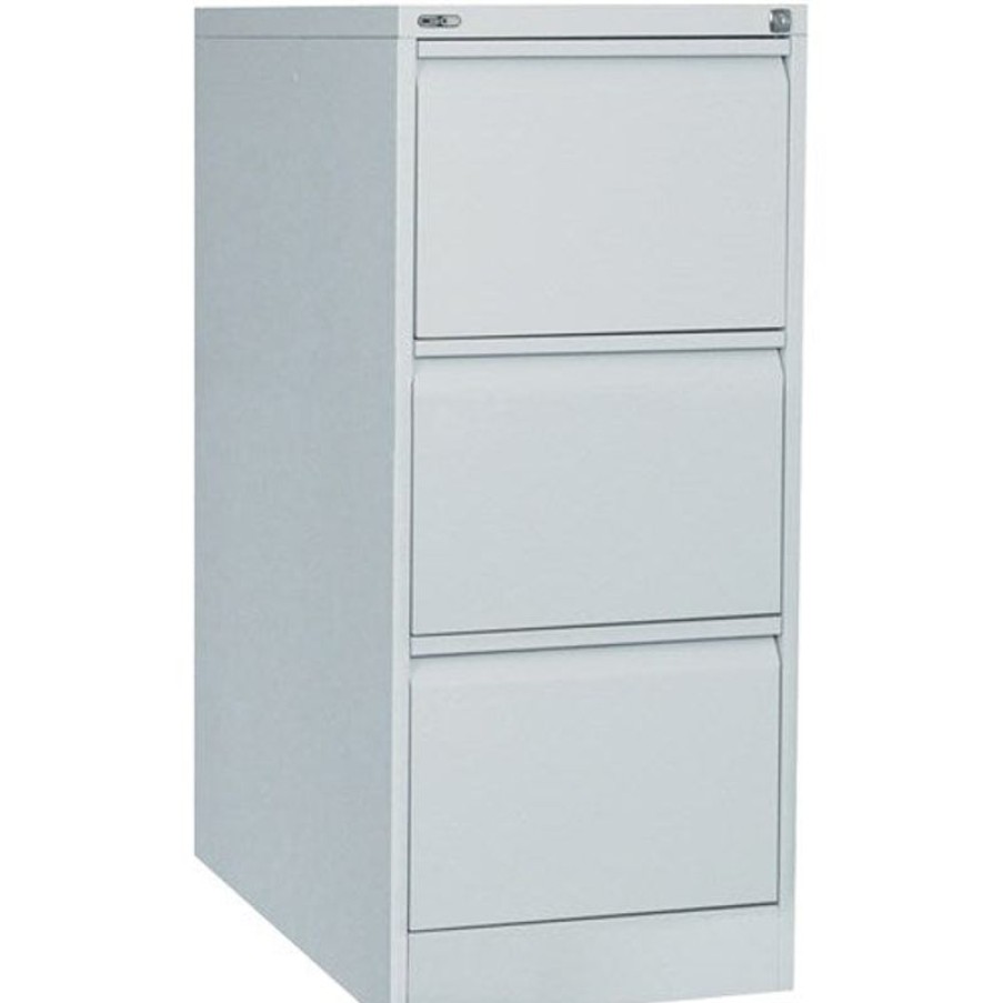 Storage | GO Rapidline Go Vertical Filing Cabinet 3 Drawer 460W X 620D X 1016Mmh Silver Grey