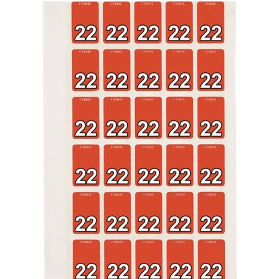 Telephones & Accessories | Avery Avery Top Tab 22 Year Code Label 20X30Mm Orange Pack Of 150