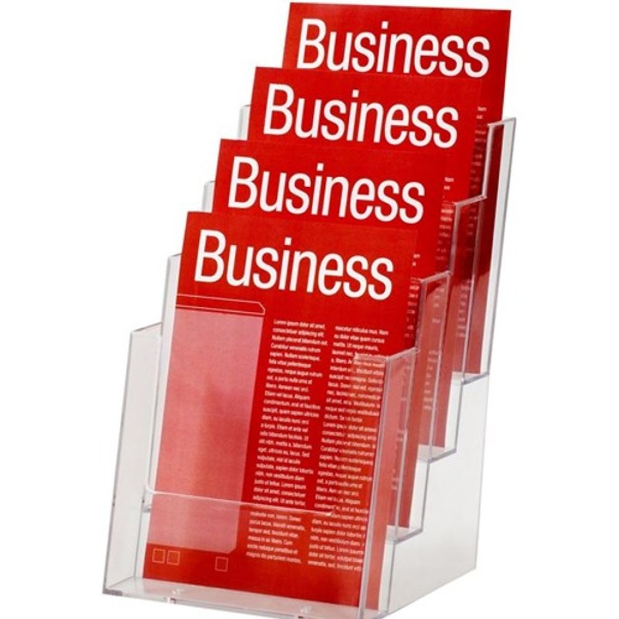 Brochure Holders | Esselte Esselte Brochure Holders A5 4 Tier Free Standing