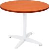 Office Furniture | RapidLine Rapidline 4 Star Round Table 1200D X 730Mmh Cherry Top White Base