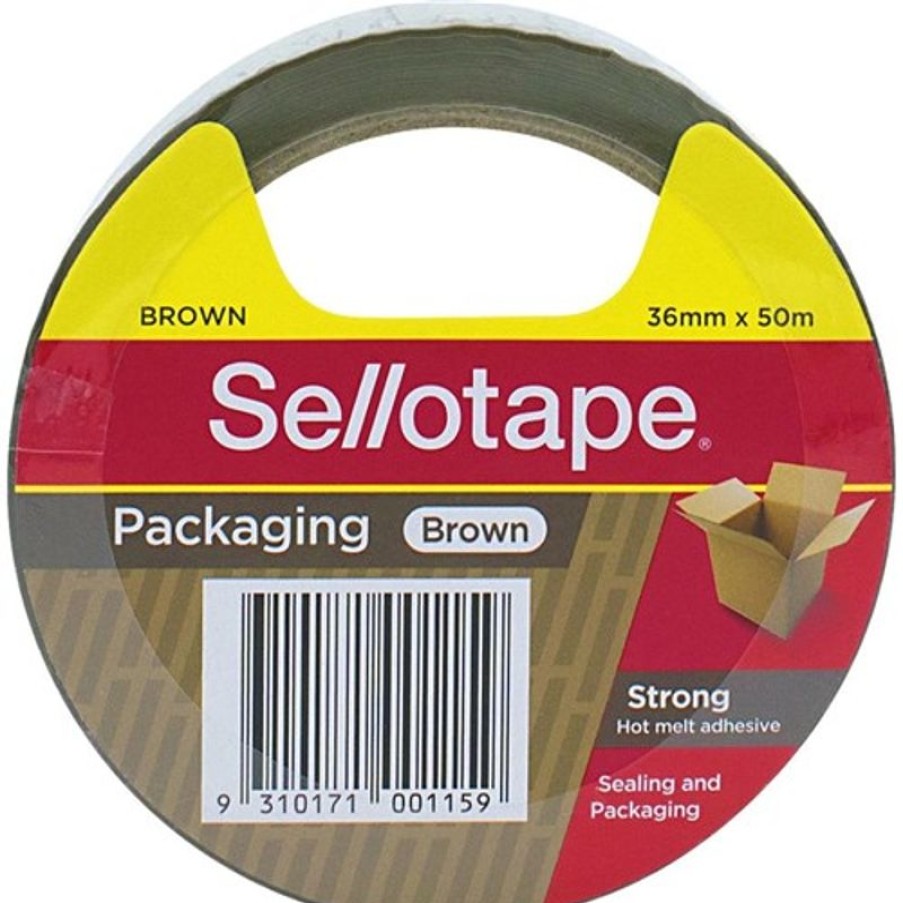 Tapes & Adhesives | Sellotape Sellotape Packaging Tape 36Mmx50M Hot-Melt Adhesive Brown