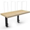 Office Furniture | RapidLine Rapidline Clamp Mount Shelf And Dividers 600W X 270Dx 475Mmh Oak And Black