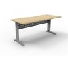 Office Furniture | RapidLine Rapidline Deluxe Rapid Span Straight Desk 1500W X 750D X 730Mmh Natural Oak/Silver