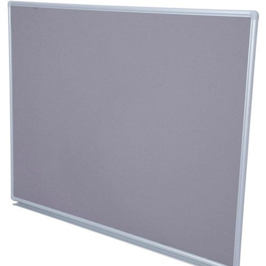 Whiteboards & Memo Boards | RapidLine Rapidline Pinboard ?900W X 15D X 600Mmh Grey Felt Aluminium Frame