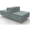 Chairs & Accessories | RapidLine Rapidline Single Back To Back Lounge 925W X 1880D X 710Mmh Light Blue