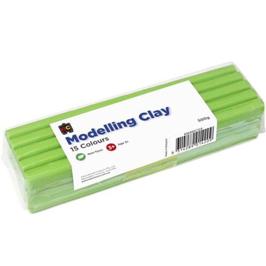 School Supplies/Art & Craft | EC Ec Modelling Clay 500Gm Green