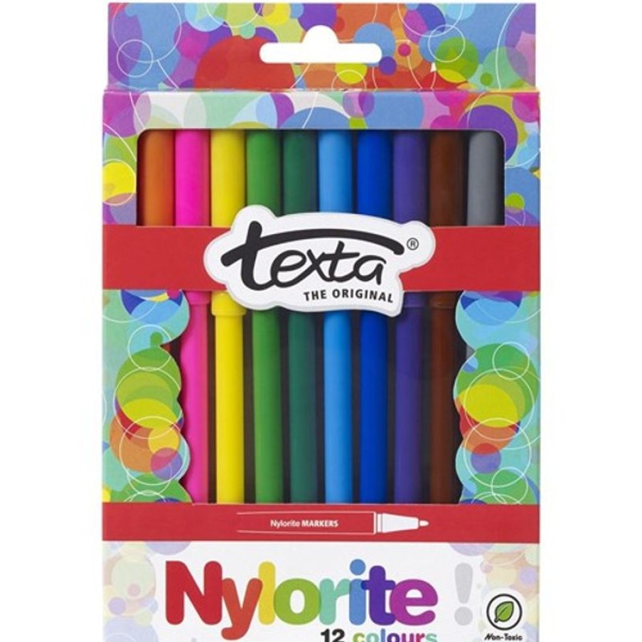 Markers & Highlighters | Texta Texta Nylorite Colouring Markers Assorted Wallet Of 12