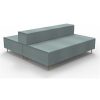 Chairs & Accessories | RapidLine Rapidline Triple Back To Back Lounge 1830W X 1880D X 710Mmh Light Blue