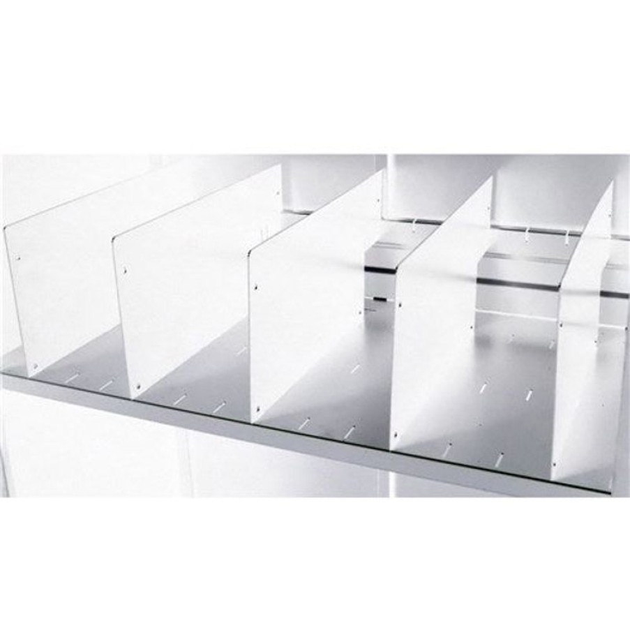 Office Furniture | GO Rapidline Go Steel Tambour Accessory Shelf Divider Pack Of 5 Black