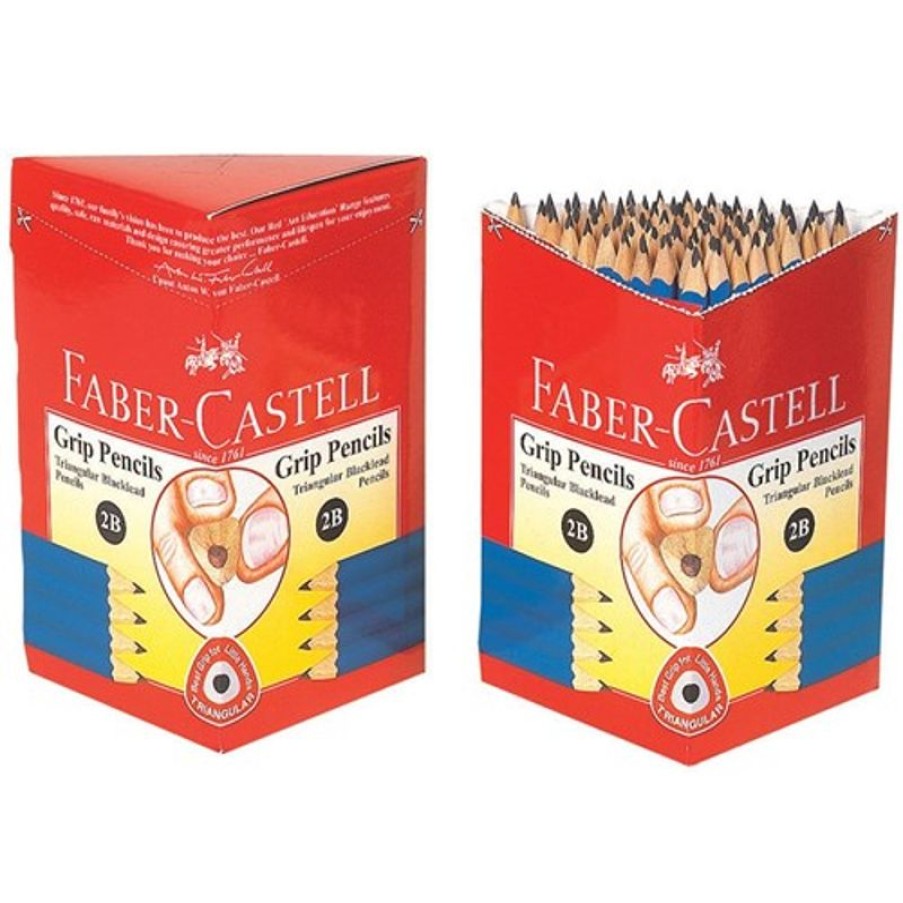 Pencils | Faber-Castell Faber-Castell 2001 Eco Grip Pencil Triangular Junior Grip 2B Box72