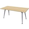 Office Furniture | RapidLine Rapidline Rapid Span Meeting Table 1800W X 750D X 730Mmh Oak Top Silver Frame