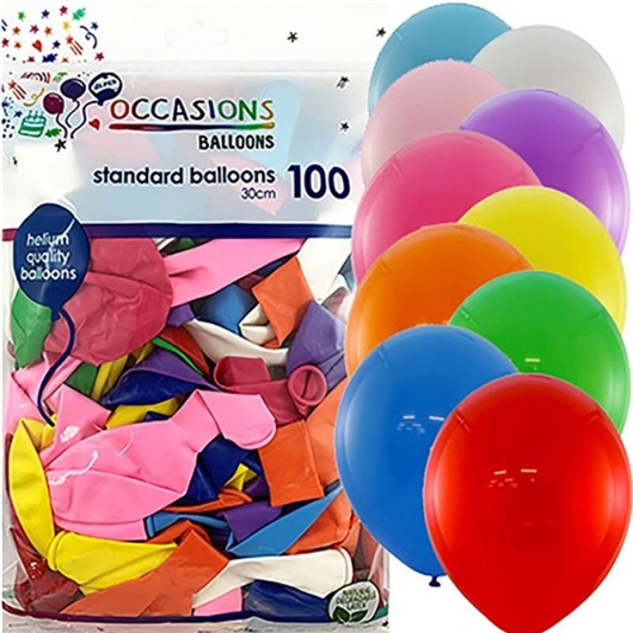 Telephones & Accessories | Alpen Alpen Balloons 30Cm Assorted Colours Pack Of 100