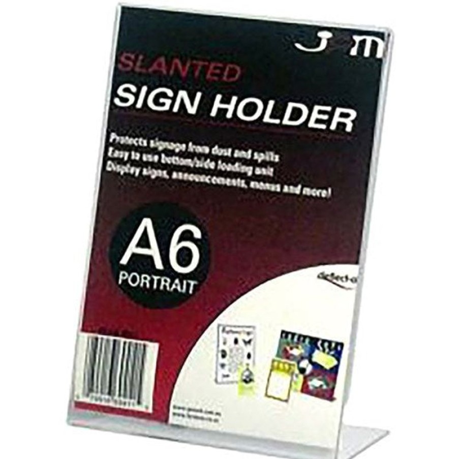 Brochure Holders | Deflecto Deflecto Sign Holder Slanted A6 Portrait