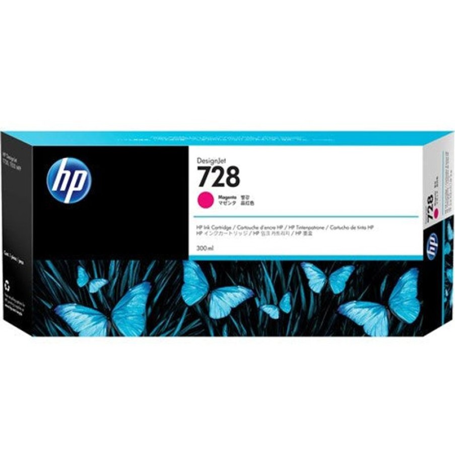 Inkjets | HP Hp 728 Designjet Ink Cartridge High Yield 300Ml F9K16A Magenta