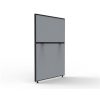 Office Furniture | RapidLine Rapidline Shush30+ Screen 750W X 30D X 1200Mmh Black Frame Grey Pinnable Fabric