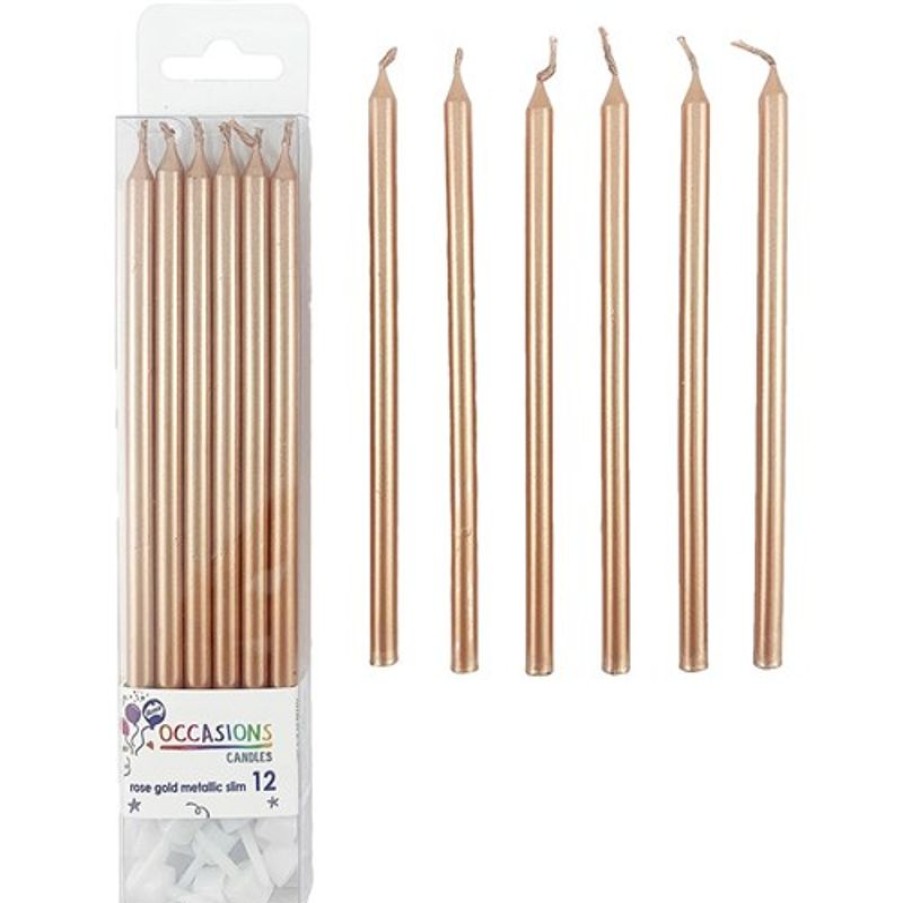 Telephones & Accessories | Alpen Alpen Candle Slim 120Mm Rose Gold Pack Of 12