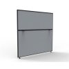 Office Furniture | RapidLine Rapidline Shush30+ Screen 1500W X 30D X 1200Mmh Black Frame Grey Pinnable Fabric