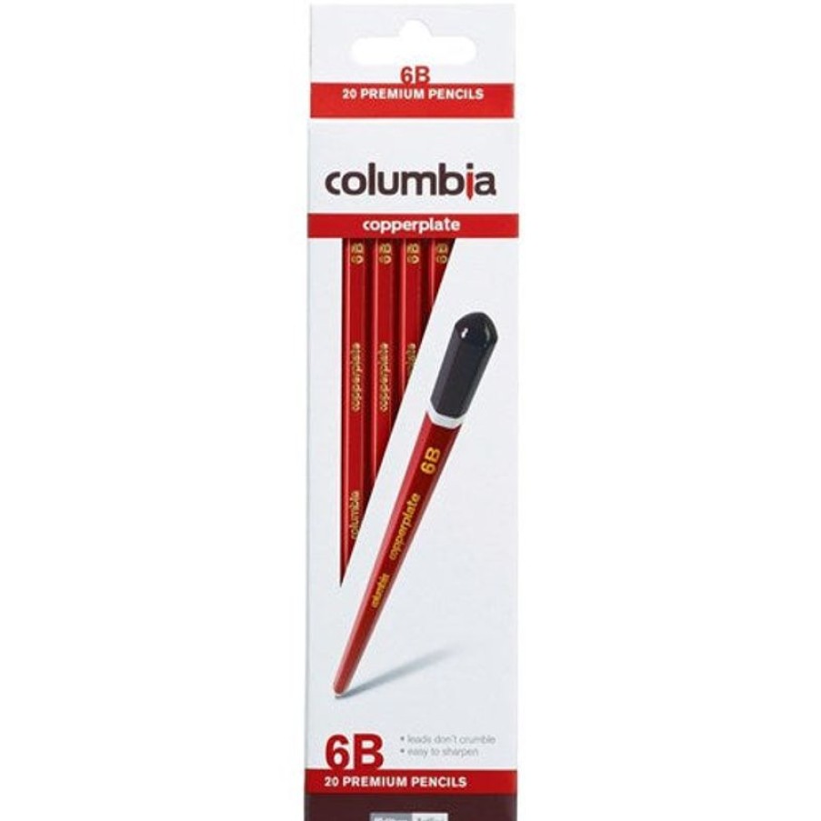 Telephones & Accessories | Columbia Columbia Copperplate Lead Pencils Hexagon 6B Pack Of 20