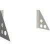 Office Furniture | RapidLine Rapidline Rapid Screen Accessory Shelf Brackets Set Of 2 Silver Grey