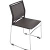 Office Furniture | RapidLine Rapidline Pmv Stackable Meeting Chair Chrome Sled Base Black