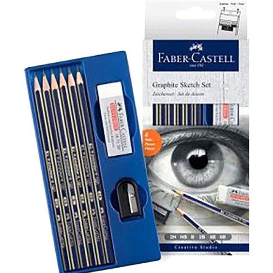 School Supplies/Art & Craft | Faber-Castell Faber-Castell Graphite Pencils Sketch Set Of 8