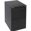 Storage | GO Rapidline Go Vertical Filing Cabinet 2 Drawer 460W X 620D X 705Mmh Black Ripple