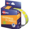 Telephones & Accessories | Avery Avery Removable Dispenser Labels 14Mm Round Fluoro Yellow Pack Of 700