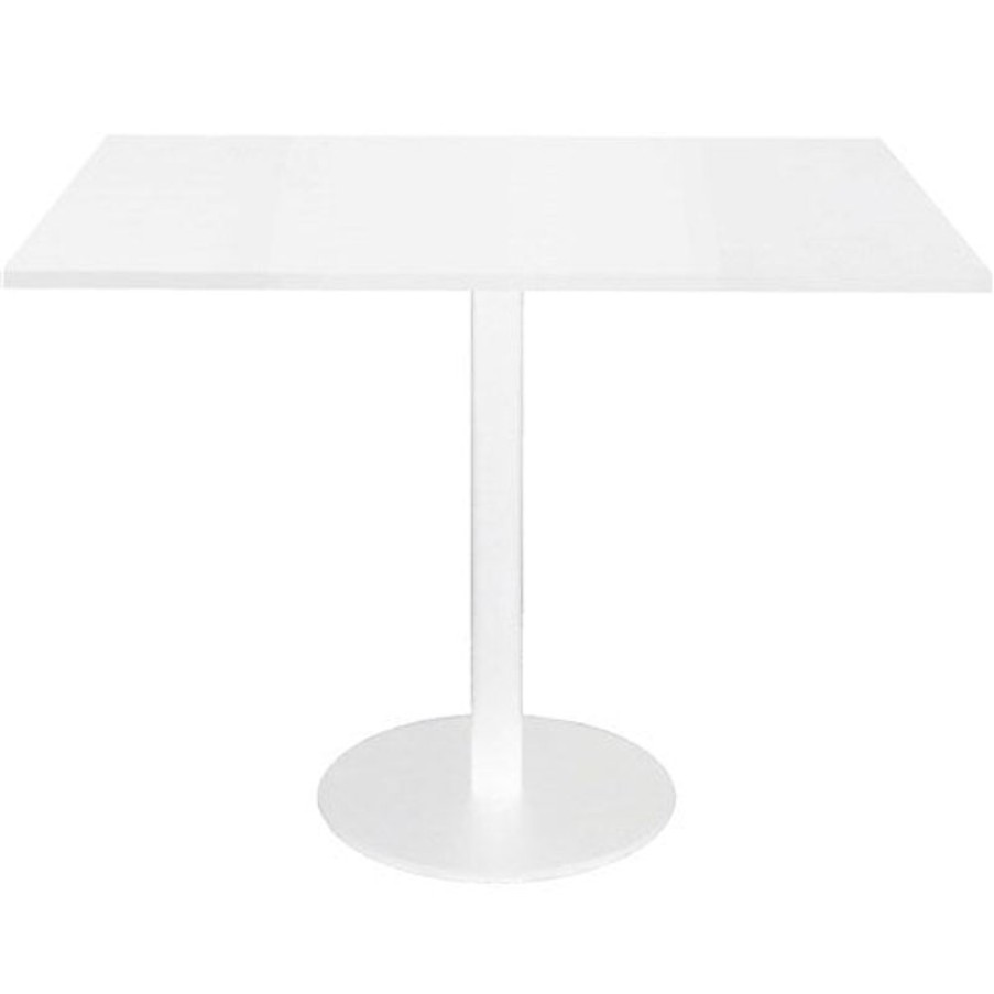 Office Furniture | RapidLine Rapidline Square Meeting Table 900W X 900D X 755Mmh White Top White Base