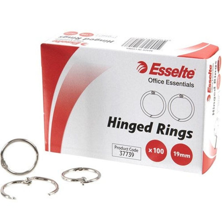 Clips & Fasteners | Esselte Esselte Hinged Rings No.7 19Mm Box Of 100 Box100