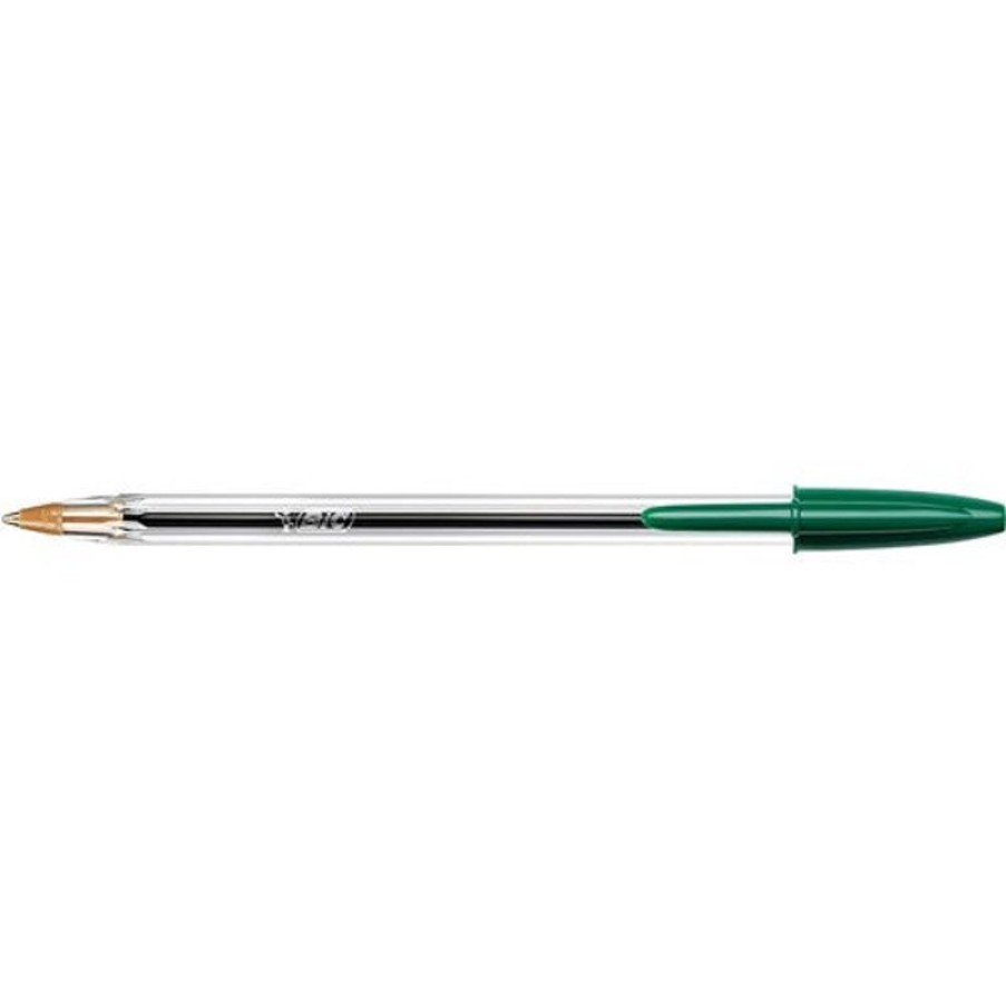 Telephones & Accessories | Bic Bic Cristal Original Ballpoint Pen Medium 1Mm Green Pack12