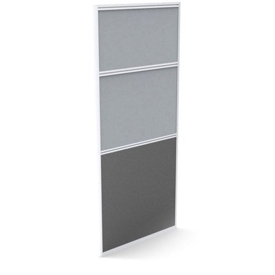 Office Furniture | RapidLine Rapidline Rapid Screen 750W X 30D X 1650Mmh Grey Fabric / Ironstone Base