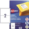 Telephones & Accessories | Avery Avery Laser Shipping Labels White L7168 199.6X143.5Mm 2Up 500 Labels 250 Sheets