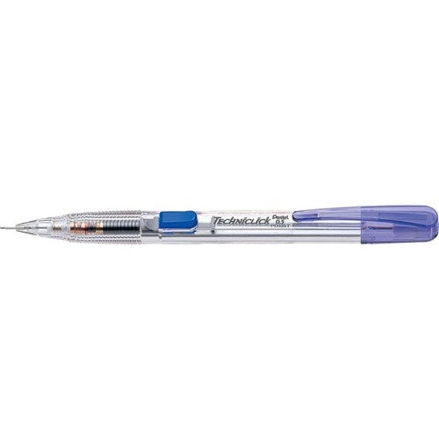 Pencils | Pentel Pentel Techniclick Mechanical Pencil Pd105T 0.5Mm Blue Pack12