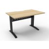 Office Furniture | RapidLine Rapidline Deluxe Rapid Span Straight Desk 1200W X 750D X 730Mmh Natural Oak/Black