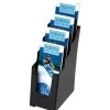 Brochure Holders | Deflecto Deflecto Brochure Holder Dl Sustainable Office 4 Tier 60% Recycled Black